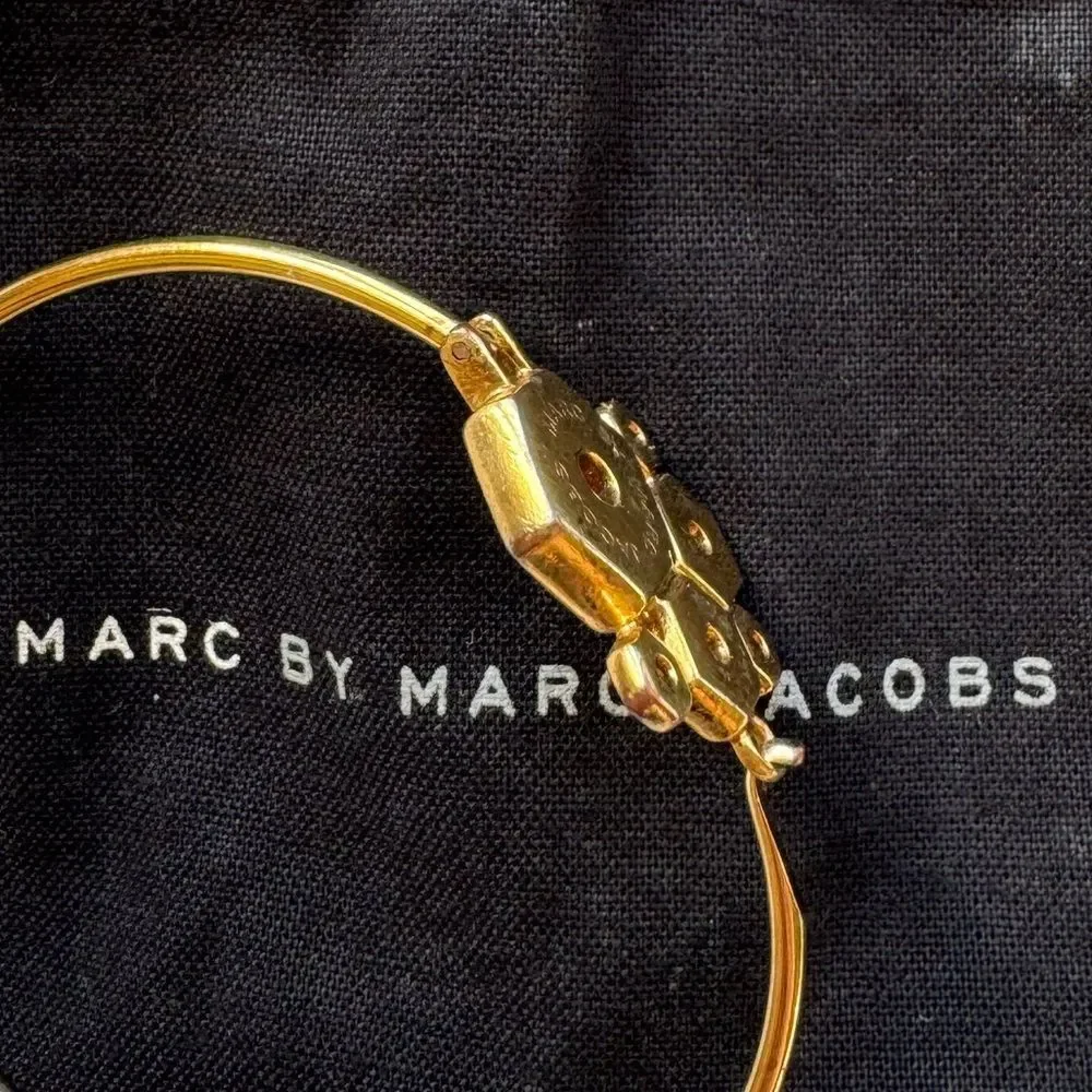 Marc by Marc Jacobs Rose gold gear bracelet cuff bangle